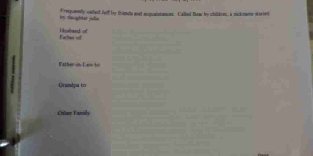 Γενεαλογία μορφή σελίδας για ένα οικογενειακό βιβλίο μαγειρικής